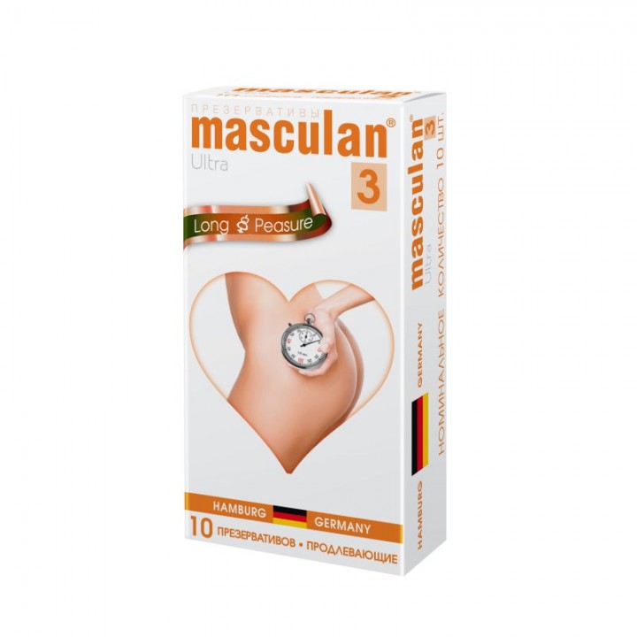 Презервативы Masculan 3 Ultra № 10 (продлевающий эффект)						
