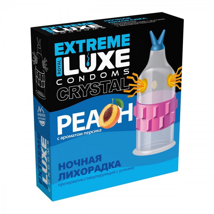 Презерватив Luxe Extreme Ночная лихорадка (Персик) 1 шт