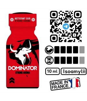 Попперс Dominator red, 10 мл., изоамил нитрит, мощность 4 из 5, Франция, 410 