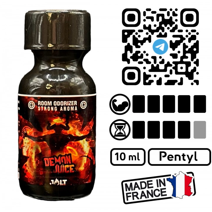 Попперс Demon juice, 10 мл., пентил нитрит, мощность 5 из 5, Франция, 412 
