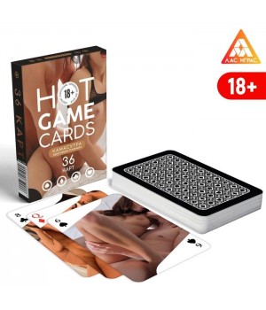 7354590 Игральные карты Hot Game Cards Камасутра Крупным Планом, 36 карт, 18+	