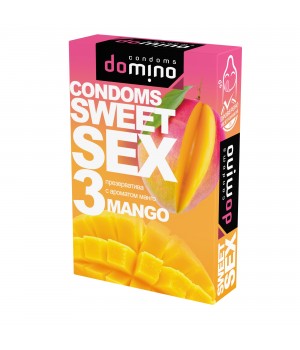 Презервативы Domino sweet sex манго 3штуки (оральные)