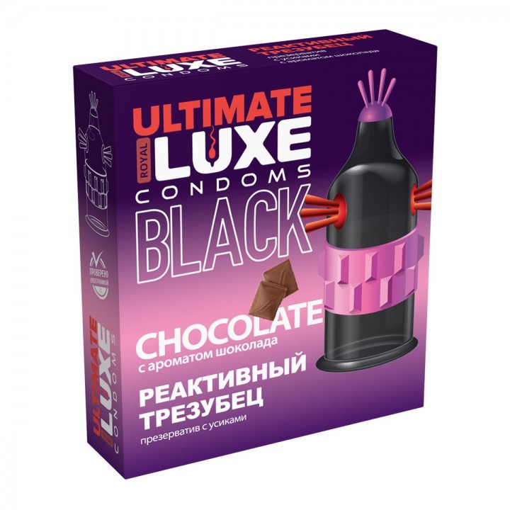 Презерватив Luxe BLACK ULTIMATE Реактивый трезубец (Шоколад) 1 шт