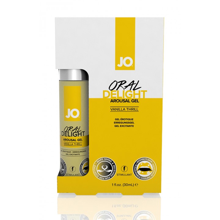 JO40480 Стимулирующий гель для оральных ласк Oral Delight - ванильный
