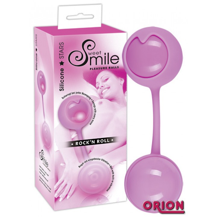 5780370 SMILE Вагинальные шарики ROCK'N ROLL розовые