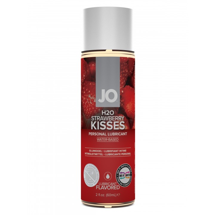 JO20118 Вкусовой лубрикант "Клубника" / JO Flavored Strawberry Kiss - 60 мл.