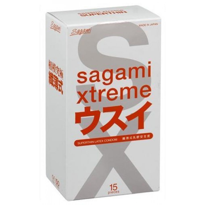 143147 Презервативы SAGAMI Xtreme 0.04мм ультратонкие 15шт