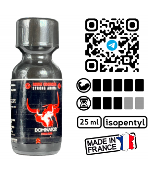 Попперс Dominator Black, 25 мл., изопропанол и изопентанол, мощность 5 из 5, Франция, 419